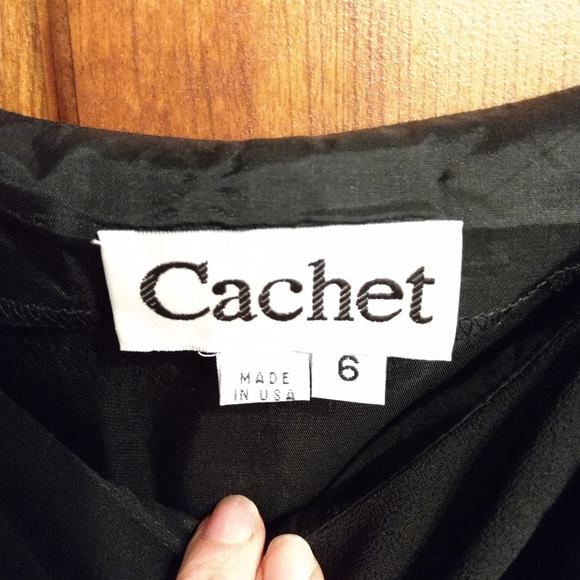 Vintage Black Cocktail Dress - Picture 4 of 4